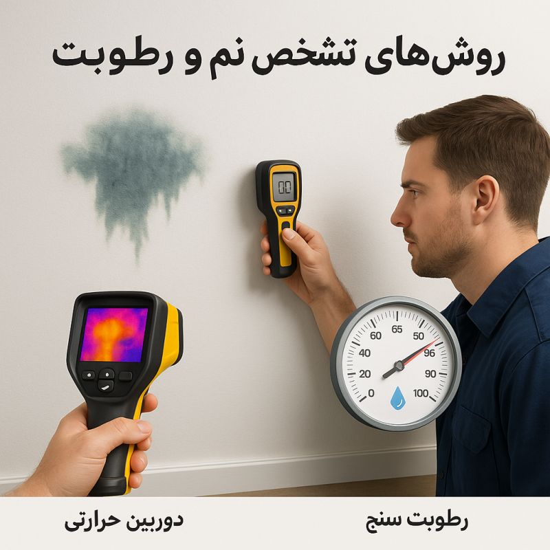 تشخیص نم و رطوبت در کرج